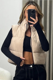 Doudoune gilet Courte sans manche courte urbaine flash kawaii 937